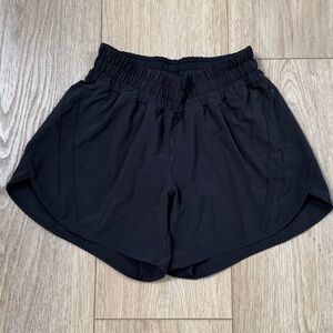 Lululemon black running shorts size 6